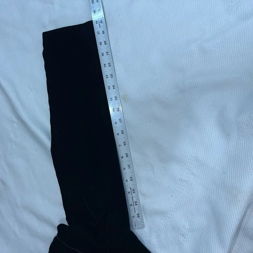 Anthropologie Black Velvet Crepe Ruffle Collar Tie Closure Blazer - Picture 6 of 8